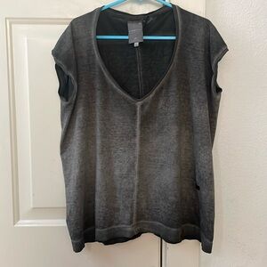 G-Star V-neck ombré gray T-shirt// XS